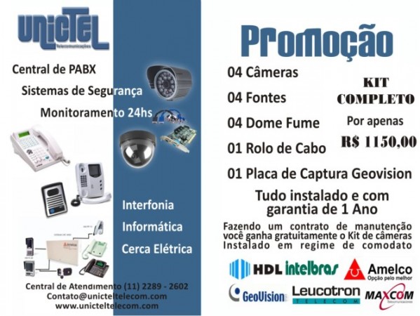 Kit sistema de segurança