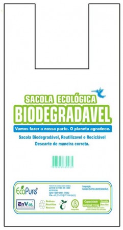 Sacola Biodegradável - 1.000 un