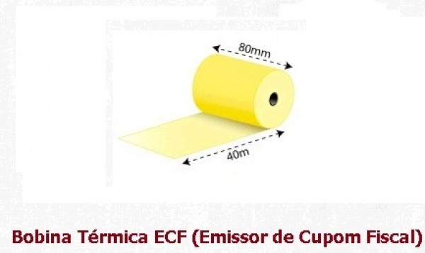 BOBINAS TÉRMICAS - NOVO ATO COTEPE - EMISSOR CUPOM FISCAL