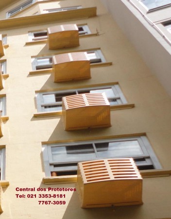 Caixa ou Gabinete ou Capa em Fibra de Vidro e Aluminio para proteger Ar Condicionado e Split,
