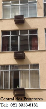 Caixa ou Gabinete ou Capa em Fibra de Vidro e Aluminio para proteger Ar Condicionado e Split,