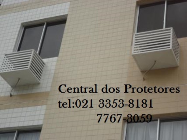 Caixa ou Gabinete ou Capa em Fibra de Vidro e Aluminio para proteger Ar Condicionado e Split,