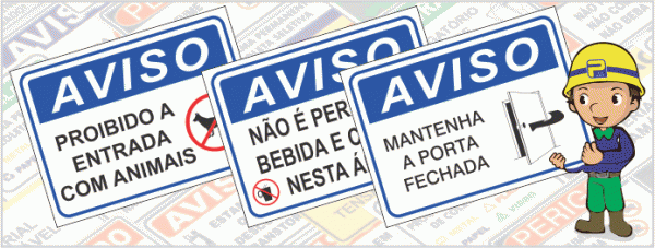 Placas de Identificação e Sinalização