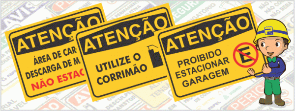 Placas de Identificação e Sinalização