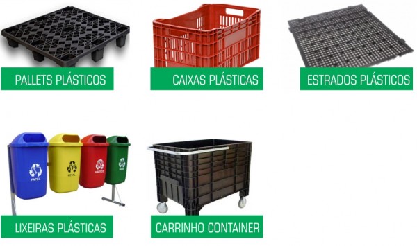 UP Plásticos - Produtos Plásticos - Caixas, Estrados, Pallets, Lixeiras e etc.